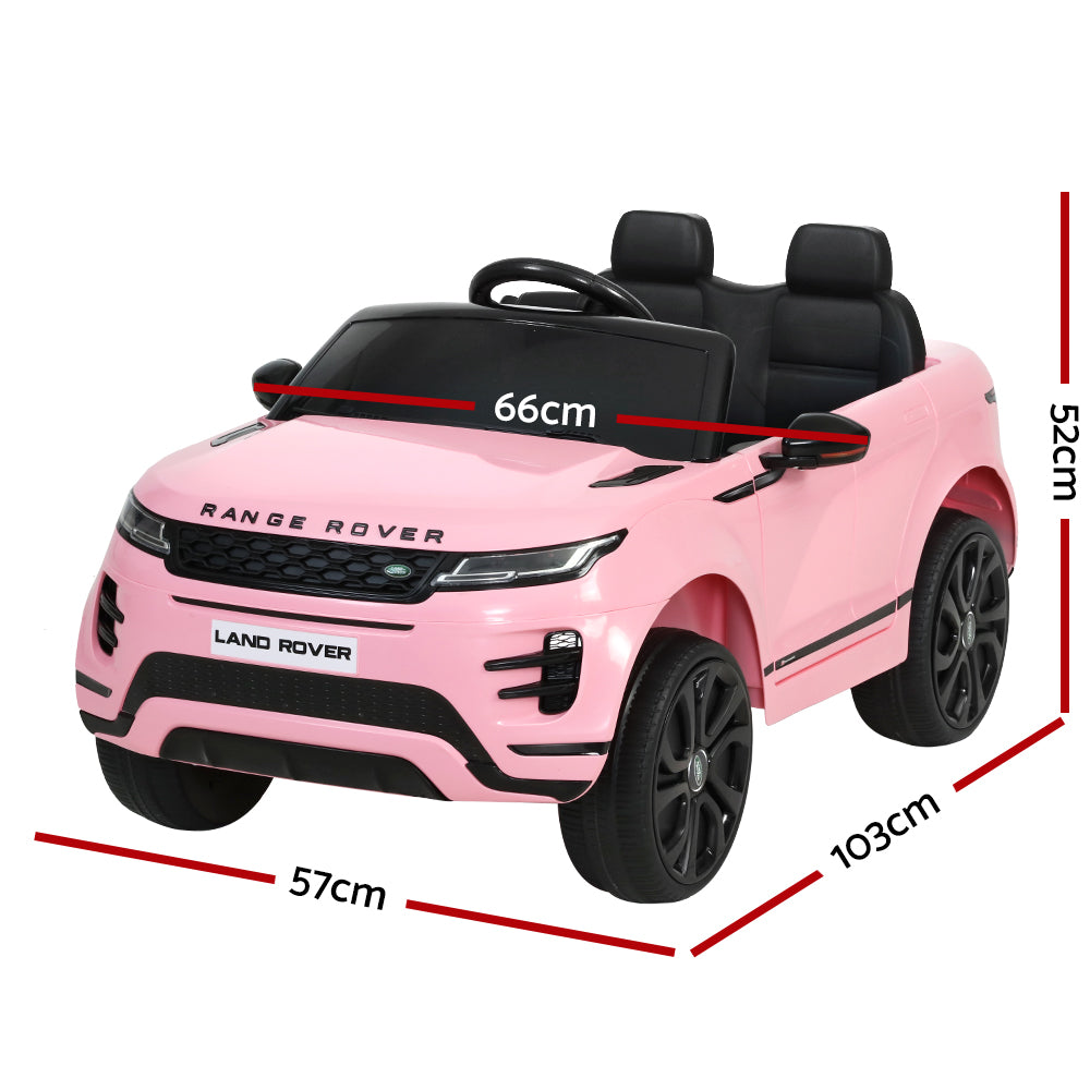Kids Ride On Car Licensed Land Rover 12V Electric Car Toys Battery Remote Pink Homecoze