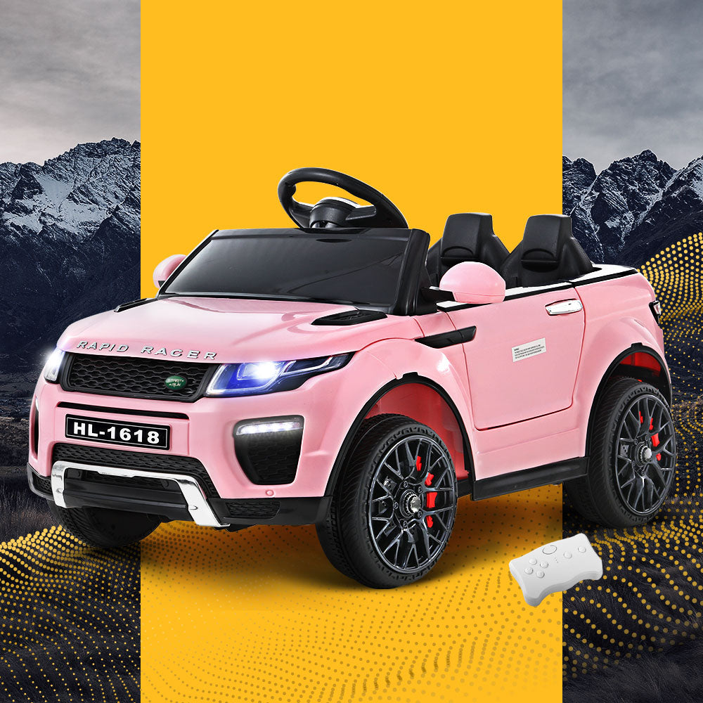 Kids Pink Ride On Car Battery Powered 12V Remote Toy SUV Homecoze