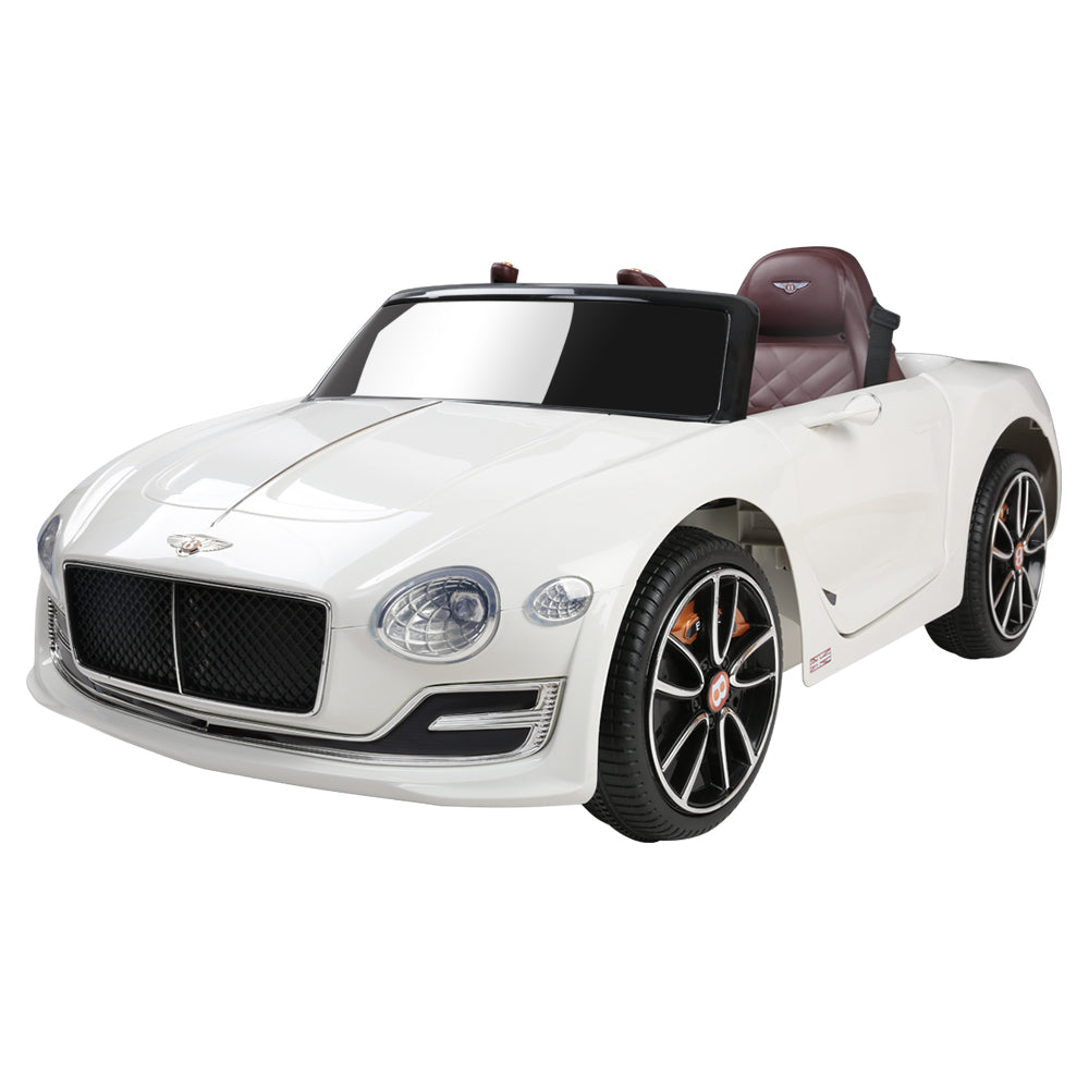 Bentley Kids Ride On Car Licensed Electric Toys 12V Battery Remote Cars White Homecoze