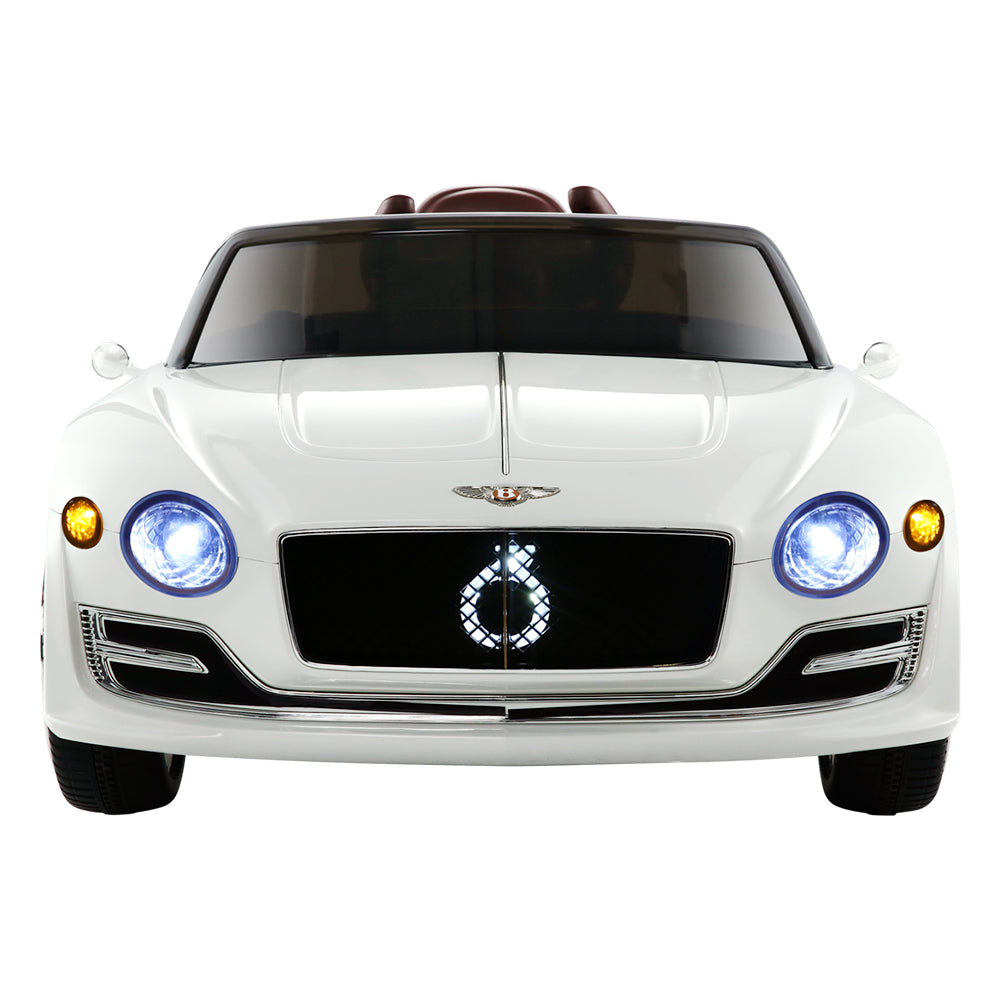 Bentley Kids Ride On Car Licensed Electric Toys 12V Battery Remote Cars White Homecoze