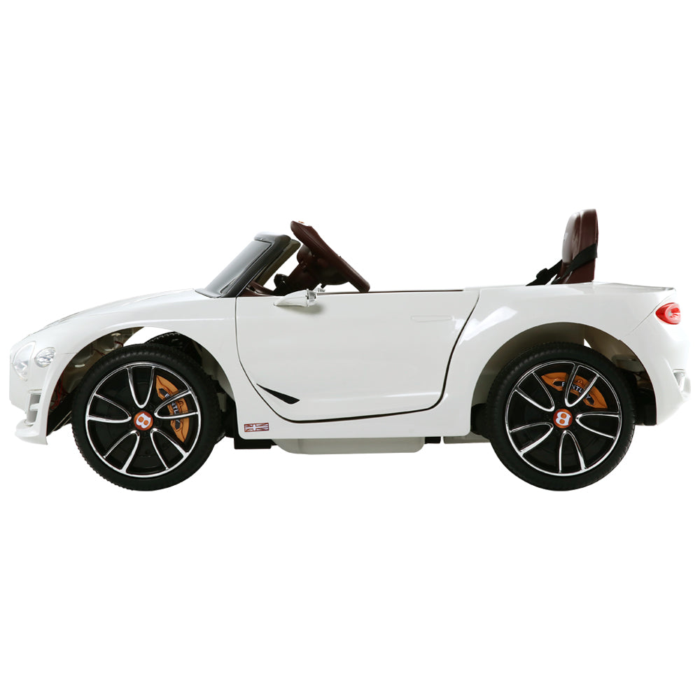 Bentley Kids Ride On Car Licensed Electric Toys 12V Battery Remote Cars White Homecoze