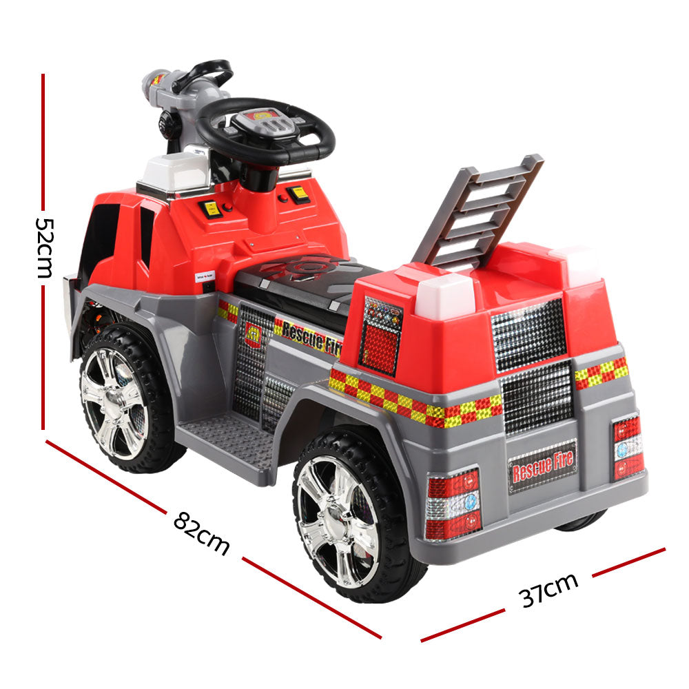 Kids Ride On Fire Truck Motorbike Motorcycle Car Red Grey Homecoze