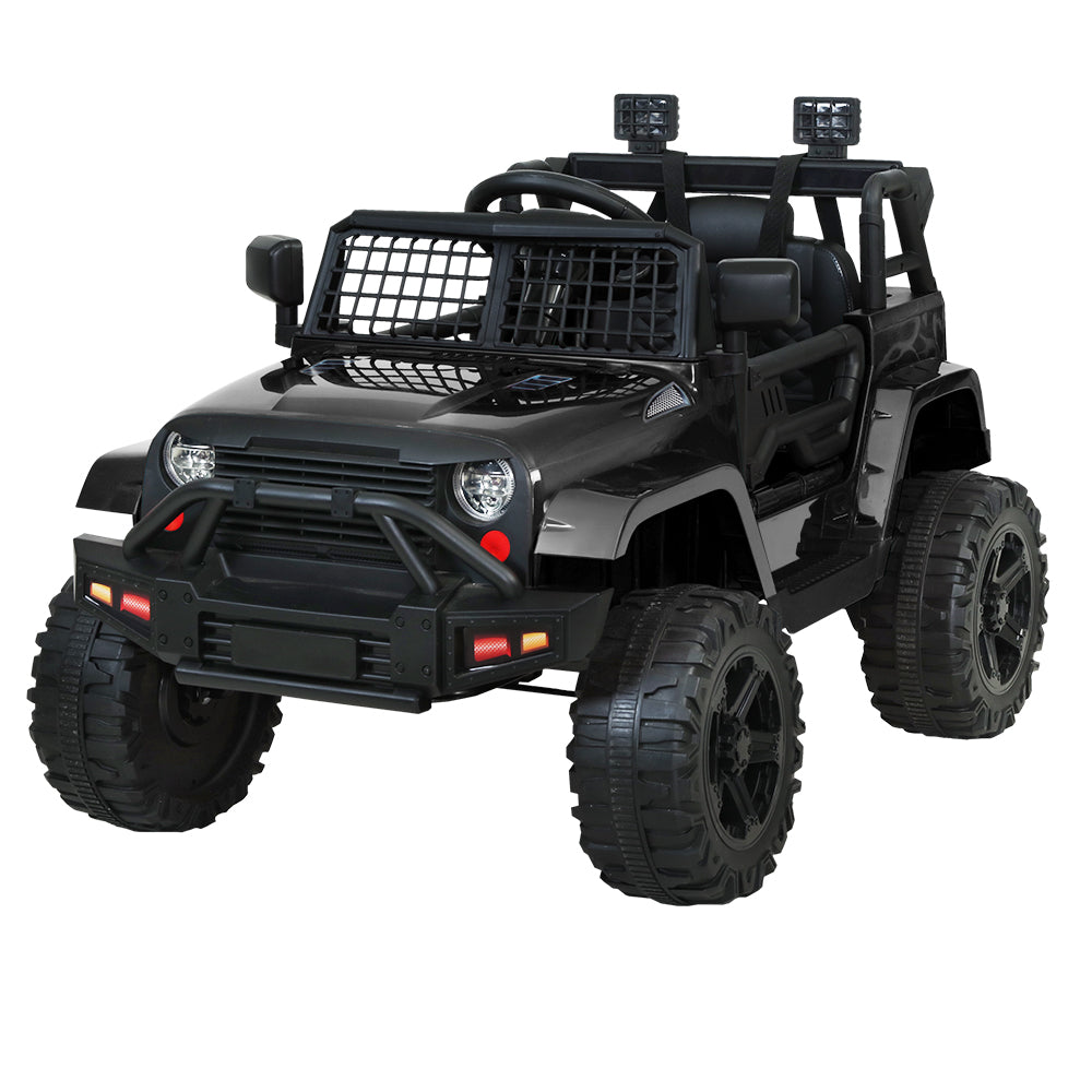 Kids Ride On Car Electric 12V Car Toys Jeep Battery Remote Control Black Homecoze