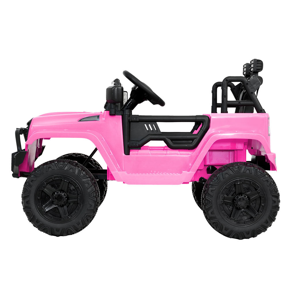Kids Ride On Car Electric 12V Car Toys Jeep Battery Remote Control Pink Homecoze