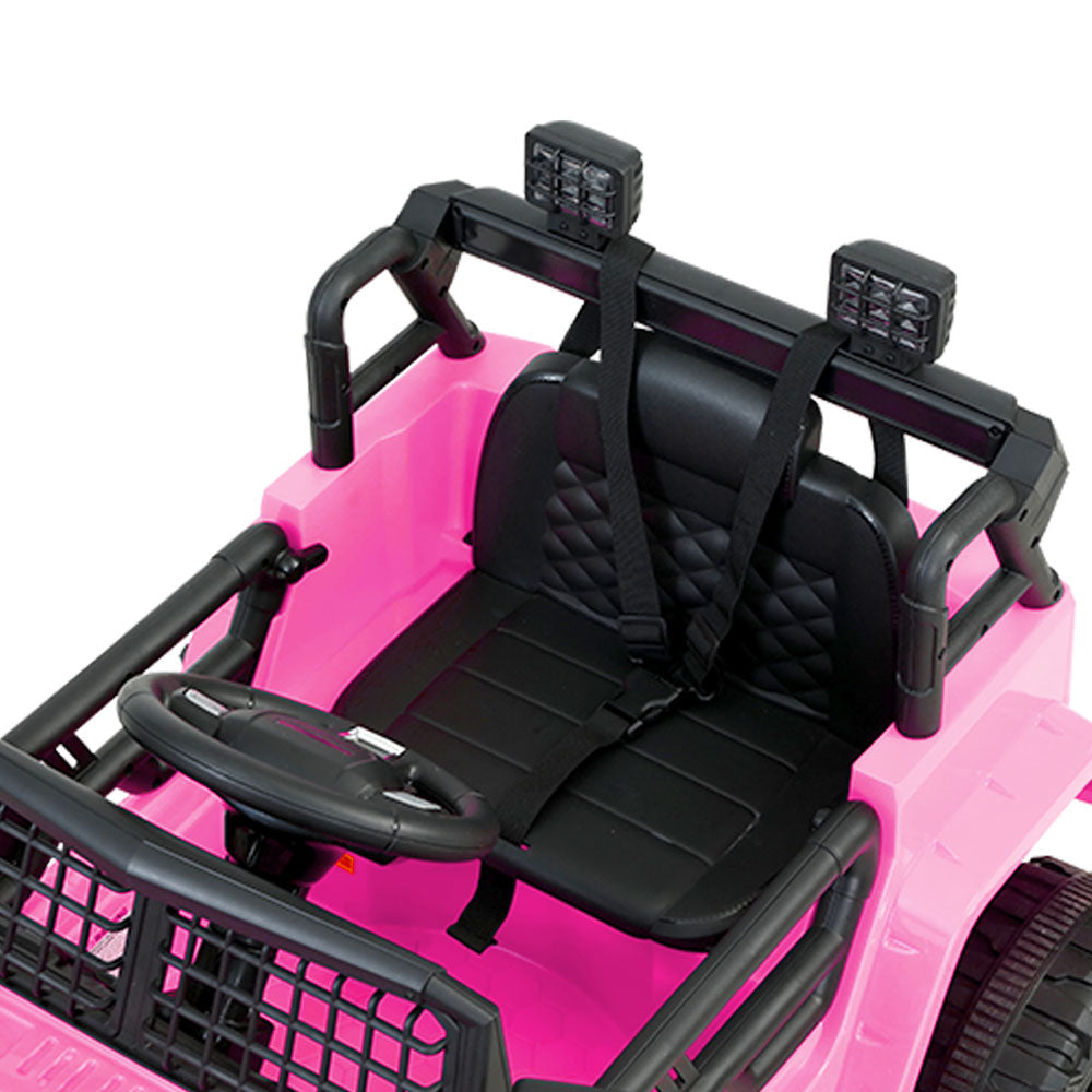 Kids Ride On Car Electric 12V Car Toys Jeep Battery Remote Control Pink Homecoze