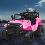 Kids Ride On Car Electric 12V Car Toys Jeep Battery Remote Control Pink Homecoze