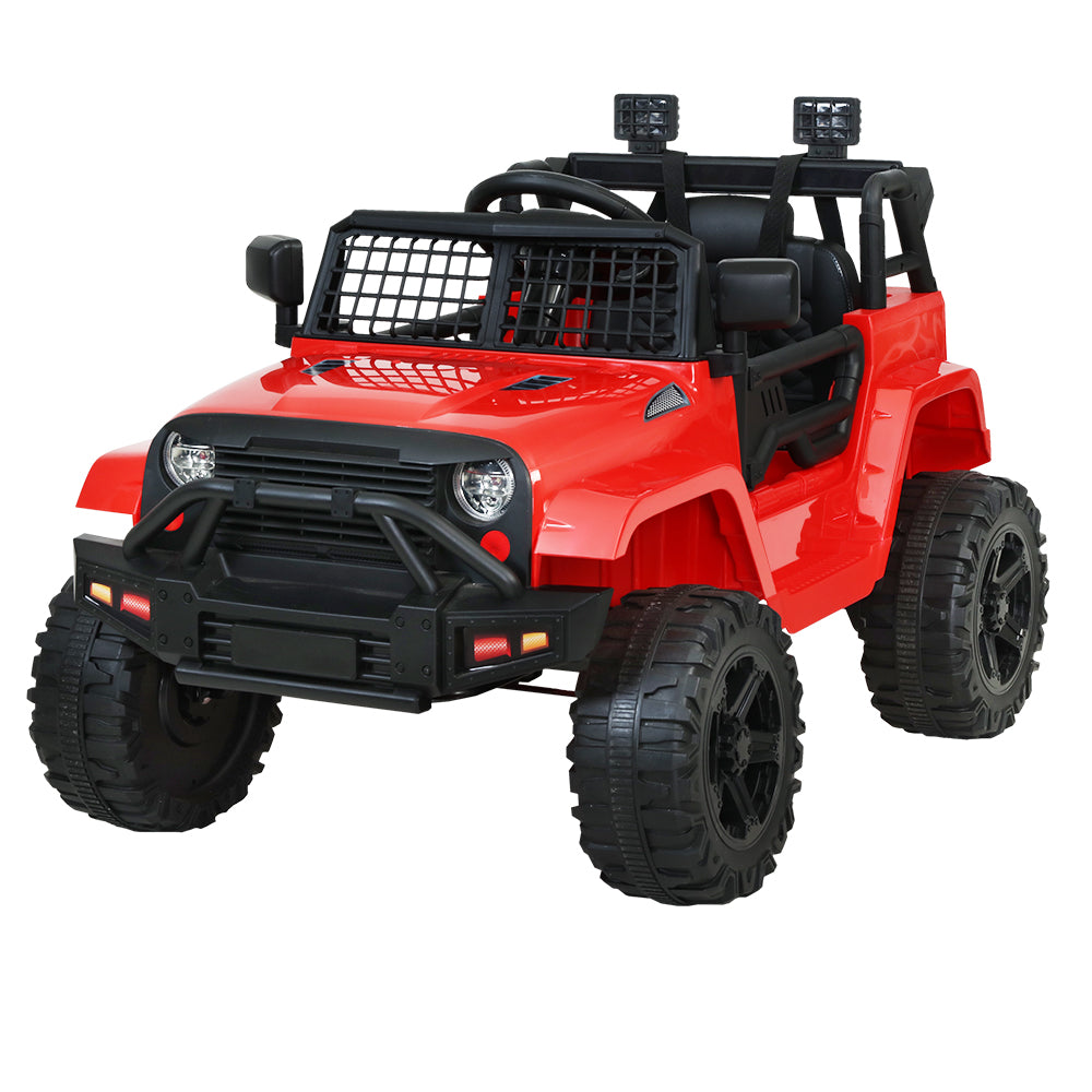 Kids Ride On Car Electric 12V Car Toys Jeep Battery Remote Control Red Homecoze