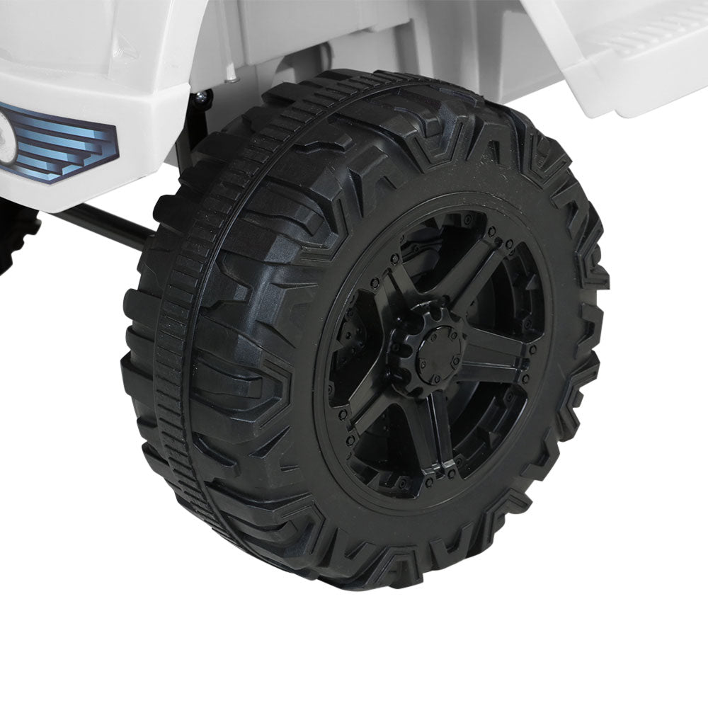 Kids Ride On Car Electric 12V Car Toys Jeep Battery Remote Control White Homecoze