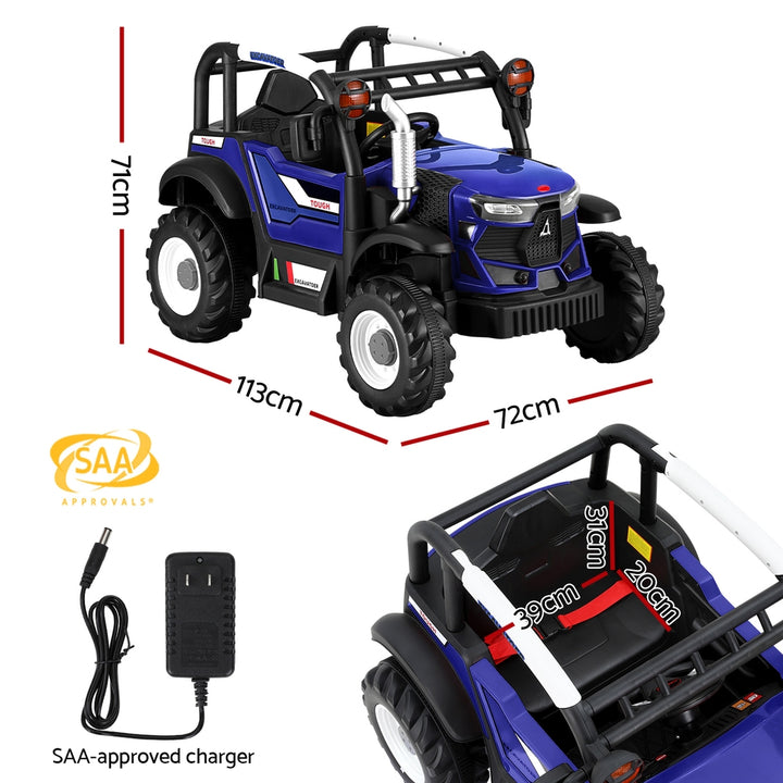 Kids Electric Ride On Jeep Off Road Car with Remote 12V - Blue