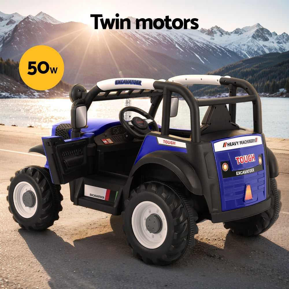 Kids Electric Ride On Jeep Off Road Car with Remote 12V - Blue - Homecoze