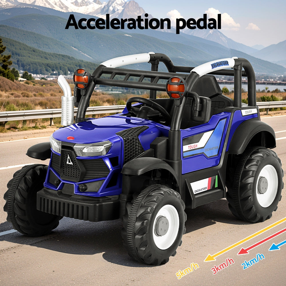 Kids Electric Ride On Jeep Off Road Car with Remote 12V - Blue - Homecoze
