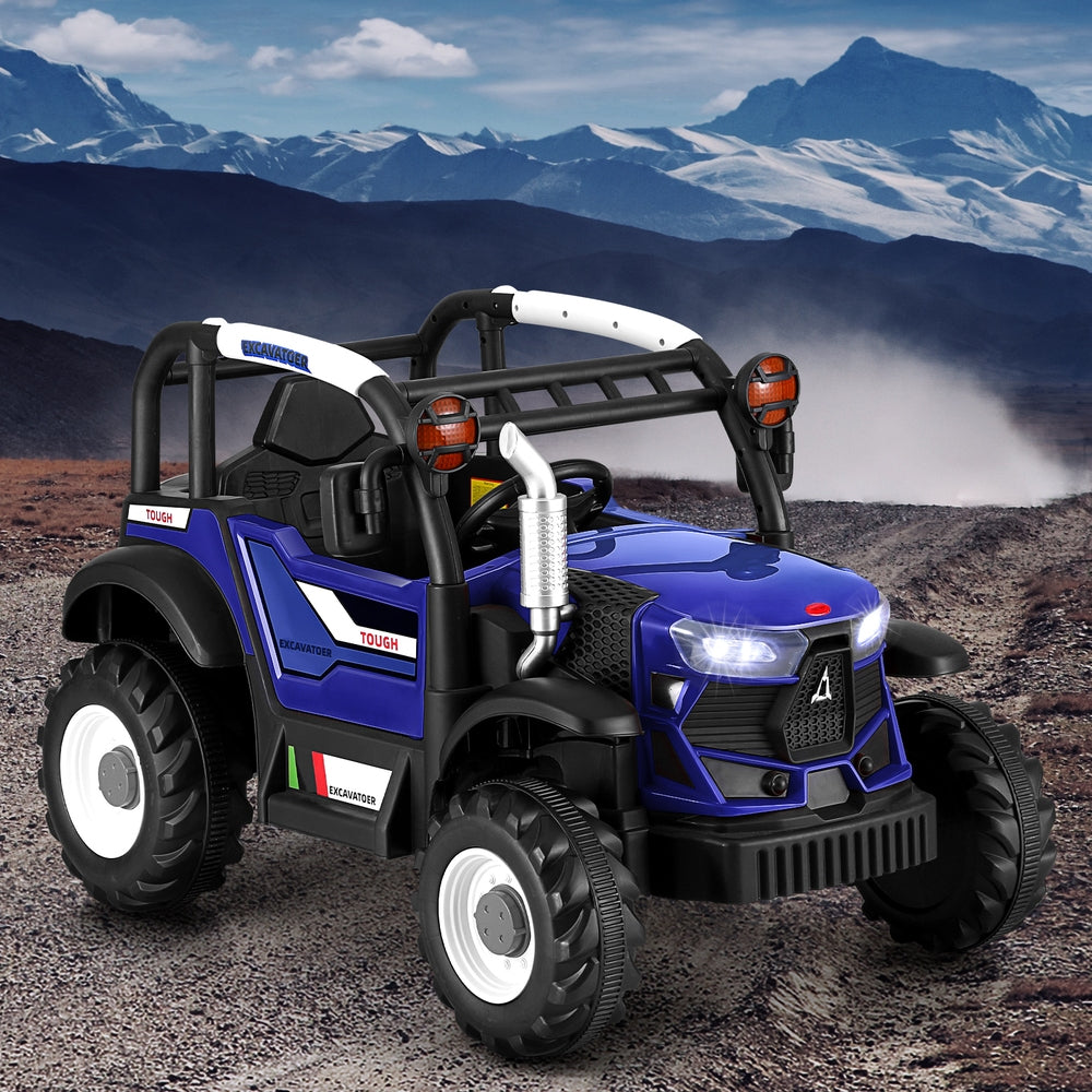 Kids Electric Ride On Jeep Off Road Car with Remote 12V - Blue - Homecoze