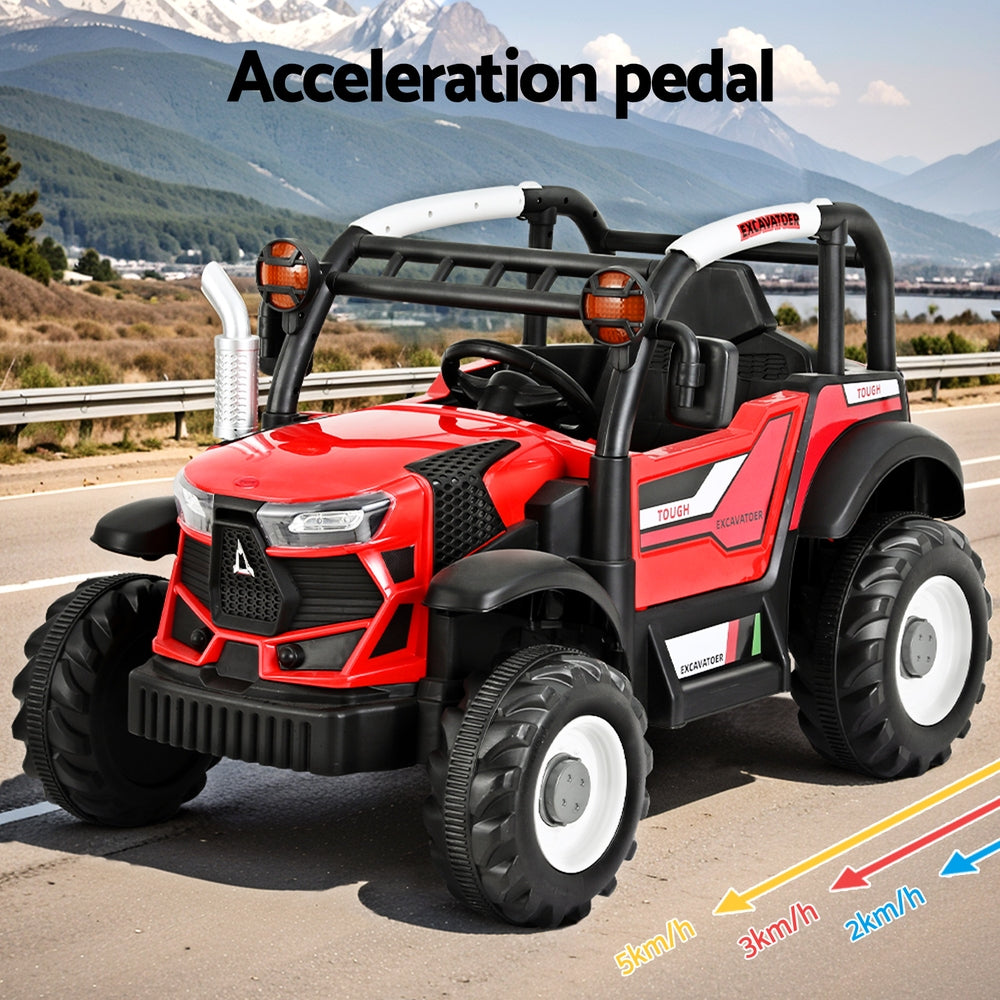 Kids Electric Ride On Jeep Off Road Car with Remote 12V - Red - Homecoze