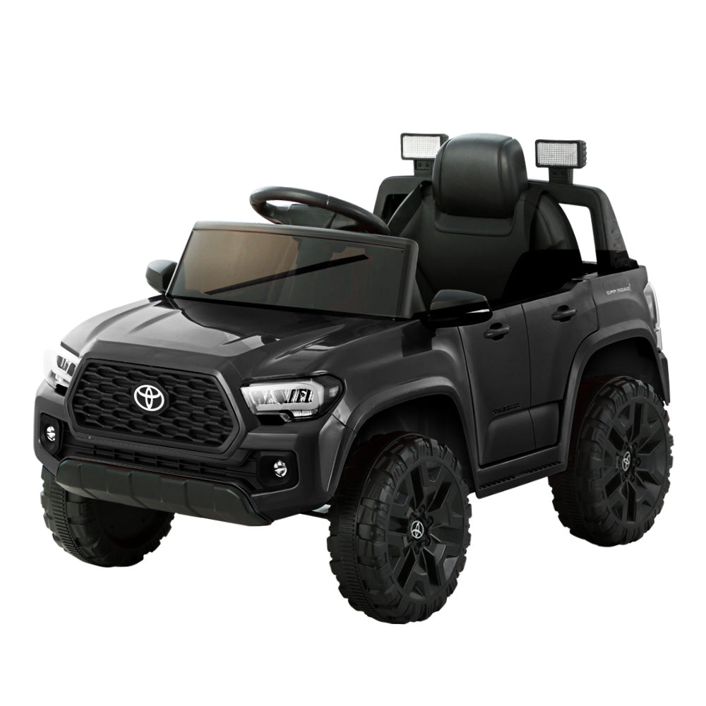 Toyota Ride On Car Kids Electric Tacoma Off Road Jeep 12V Battery Black Homecoze