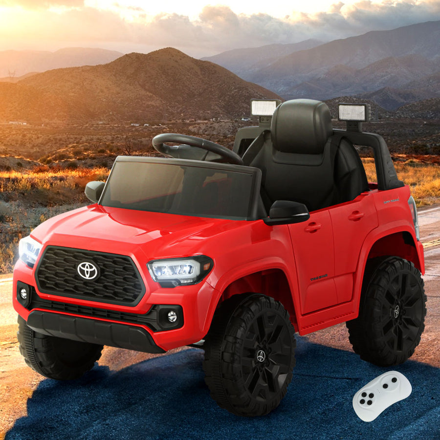 Toyota Ride On Car Kids Electric Tacoma Off Road Jeep 12V Battery Red Homecoze