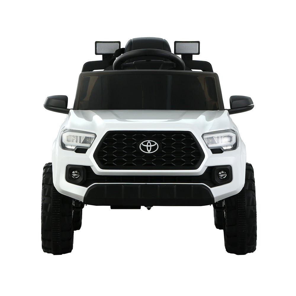 Toyota Tacoma Ride On Car Kids Electric Toy Cars Off Road 12V Battery White Homecoze