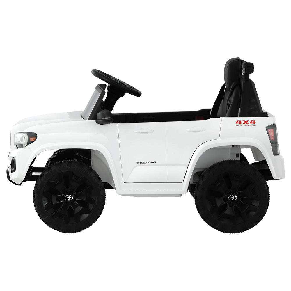 Toyota Tacoma Ride On Car Kids Electric Toy Cars Off Road 12V Battery White Homecoze