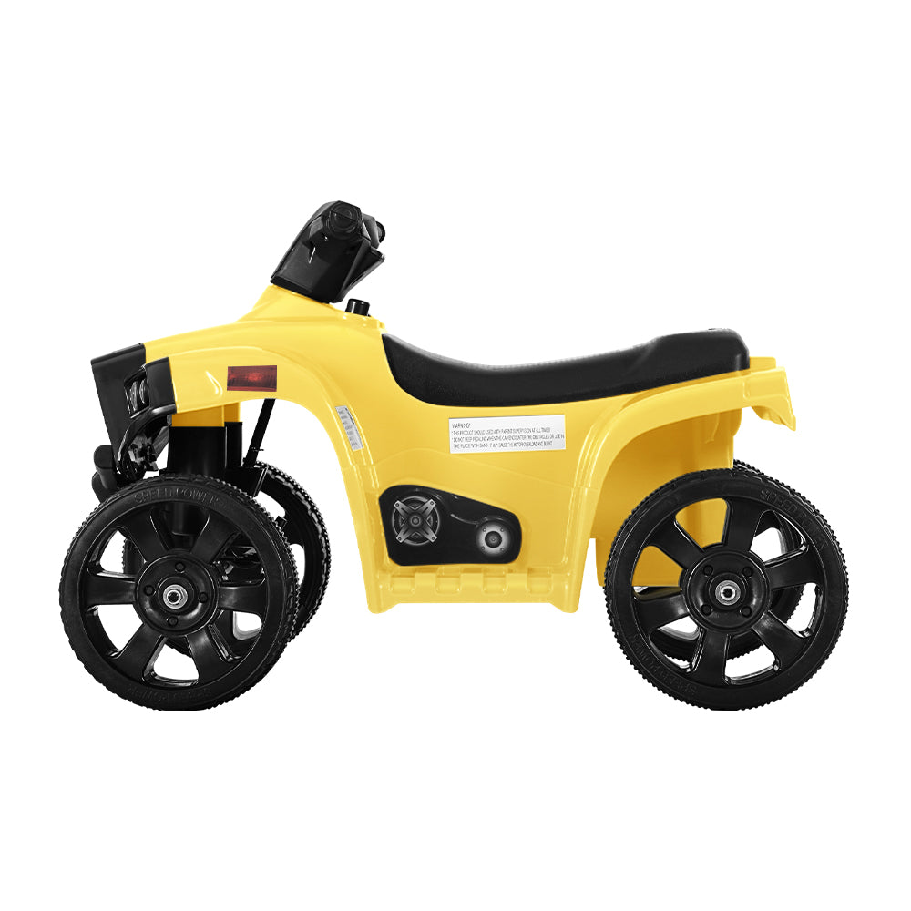 Kids Electric Ride On ATV Quad Battery 4 Wheeler Motorbike - Yellow Homecoze