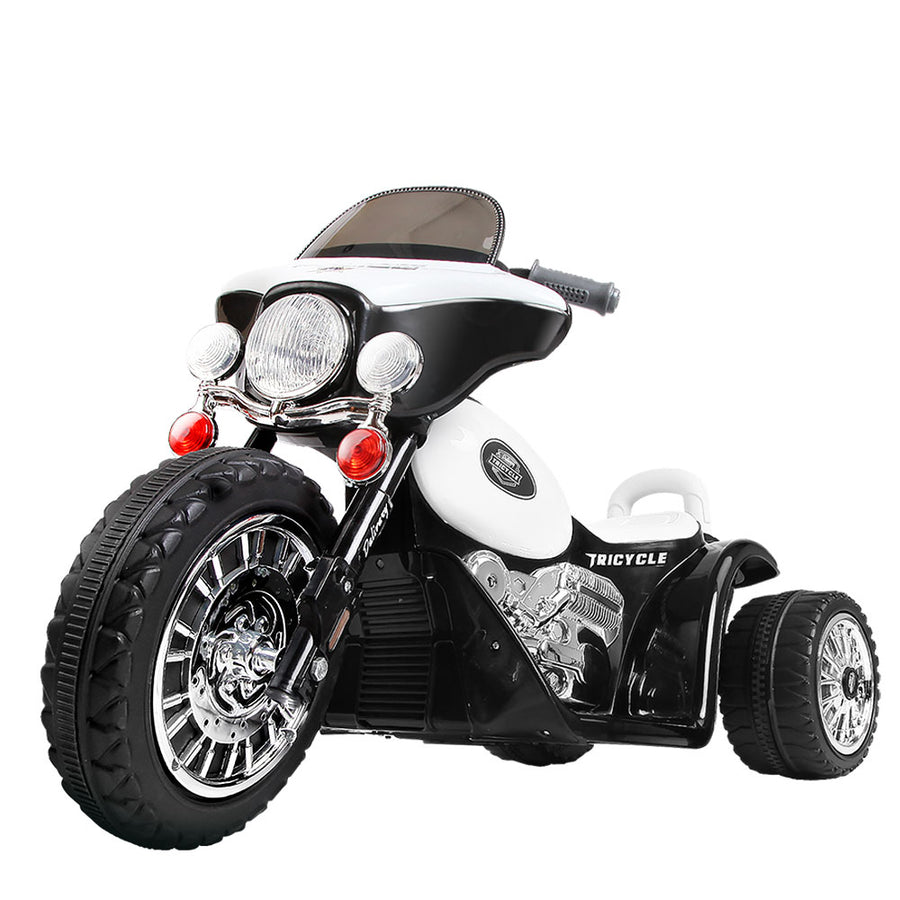 Kids Ride On Motorbike Motorcycle Toys Black White Homecoze