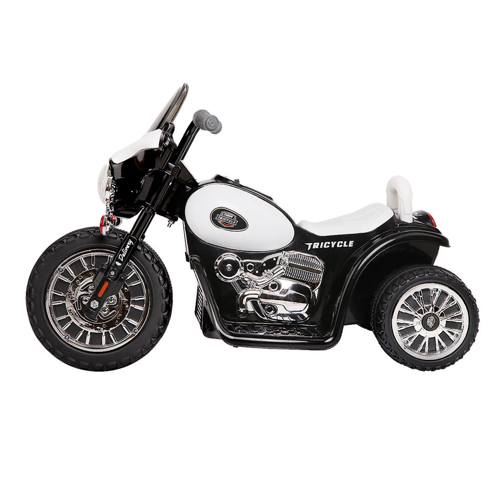 Kids Ride On Motorbike Motorcycle Toys Black White Homecoze