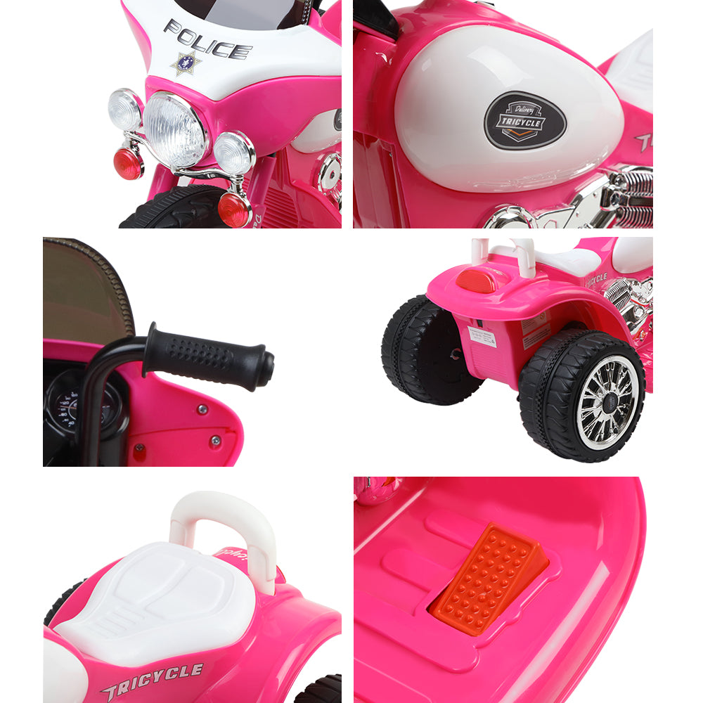 Kids Ride On Motorcycle Motorbike Car Harley Style Electric Toy Police Bike Homecoze