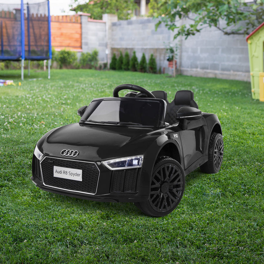 Kids Ride On Car Audi R8 Licensed Sports Electric Toy Cars Black Homecoze