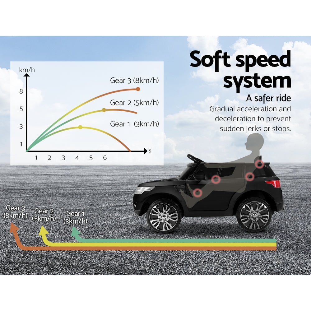 Kids Ride On Car Electric 12V Black Homecoze