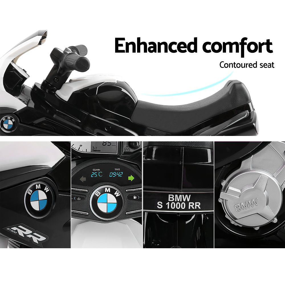 Kids Ride On Motorbike BMW Licensed S1000RR Motorcycle Car Black Homecoze