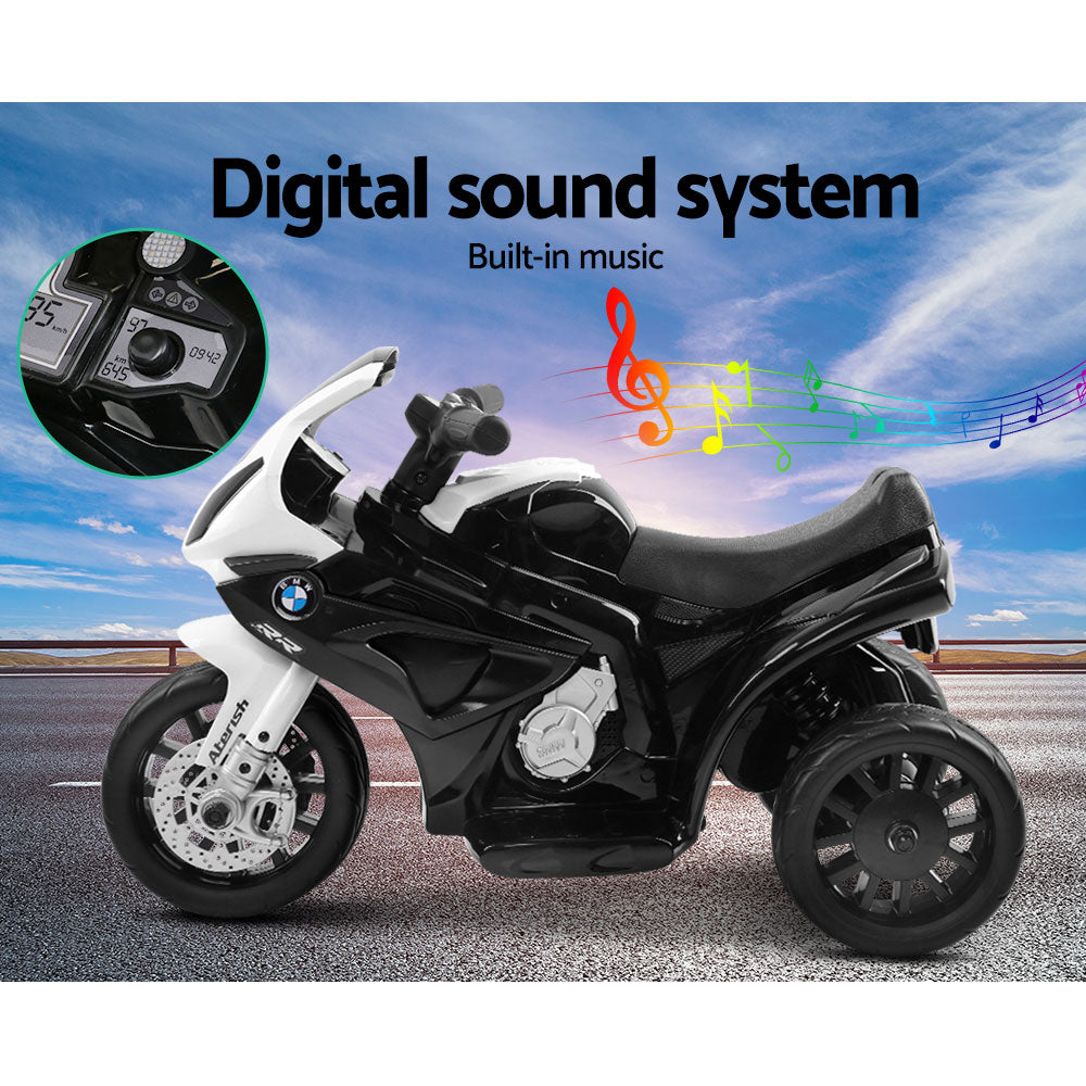 Kids Ride On Motorbike BMW Licensed S1000RR Motorcycle Car Black Homecoze