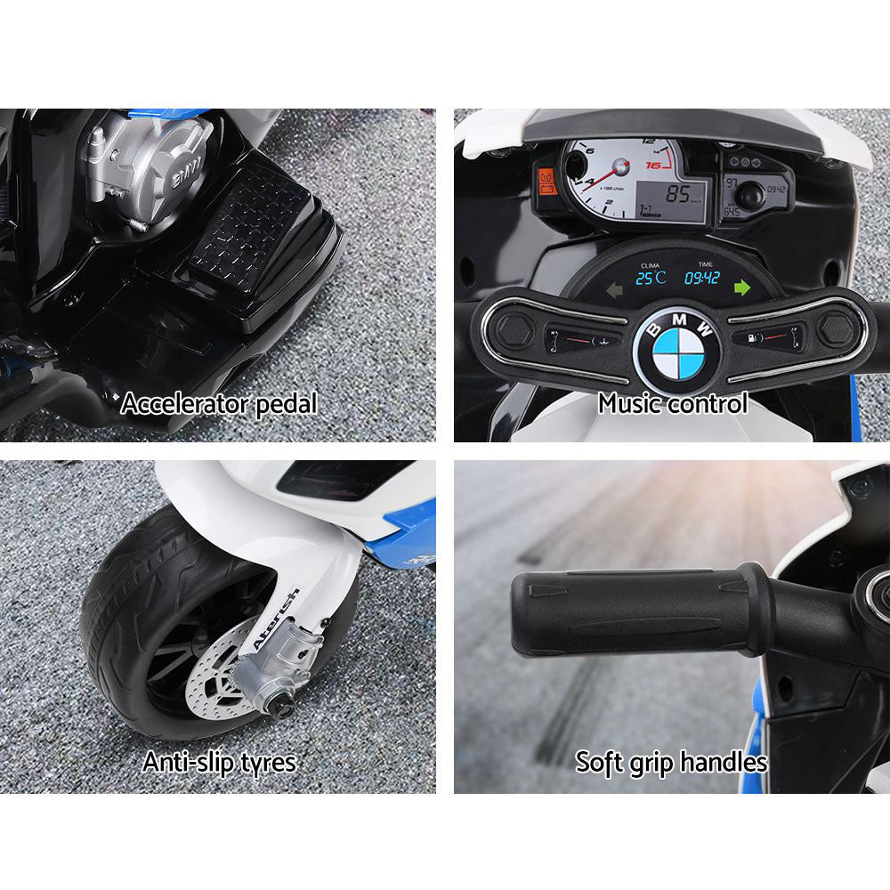 Kids Ride On Motorbike BMW Licensed S1000RR Motorcycle Car Blue Homecoze