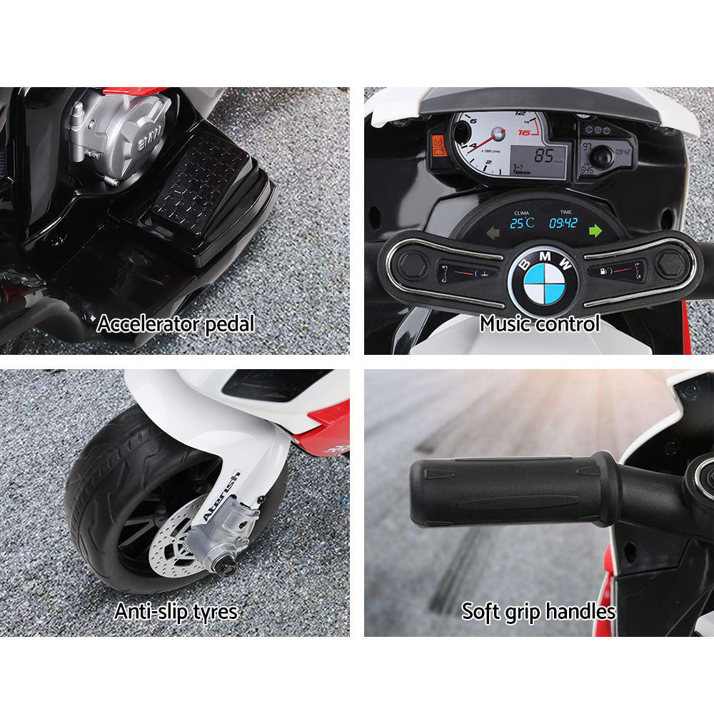 Kids Ride On Motorbike BMW Licensed S1000RR Motorcycle Car Red Homecoze