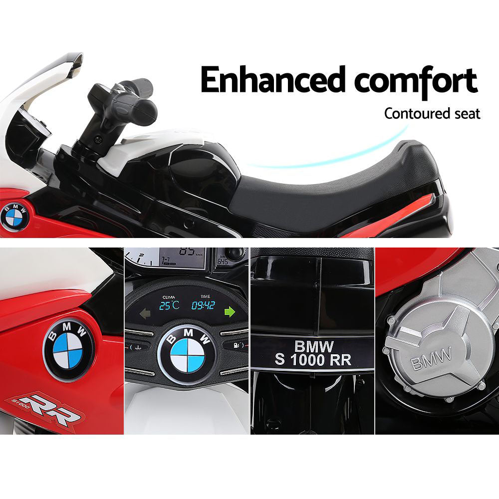Kids Ride On Motorbike BMW Licensed S1000RR Motorcycle Car Red Homecoze