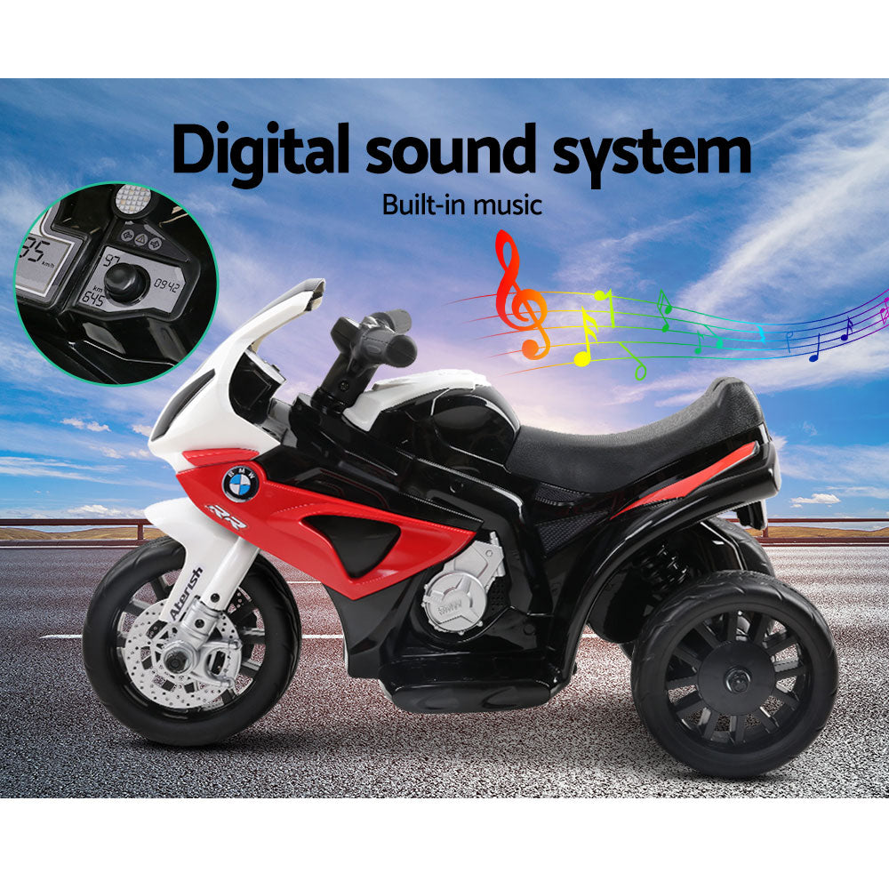 Kids Ride On Motorbike BMW Licensed S1000RR Motorcycle Car Red Homecoze