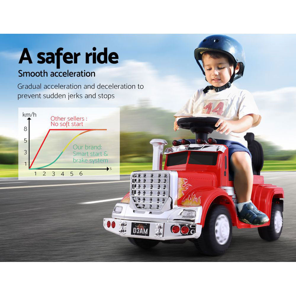 Ride On Cars Kids Electric Toys Car Battery Truck Childrens Motorbike Toy Red Homecoze
