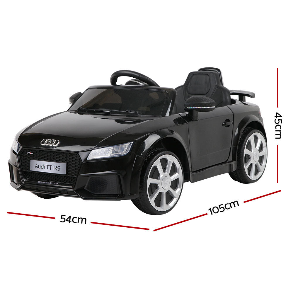 Kids Ride On Car Audi Licensed TT RS Black Homecoze