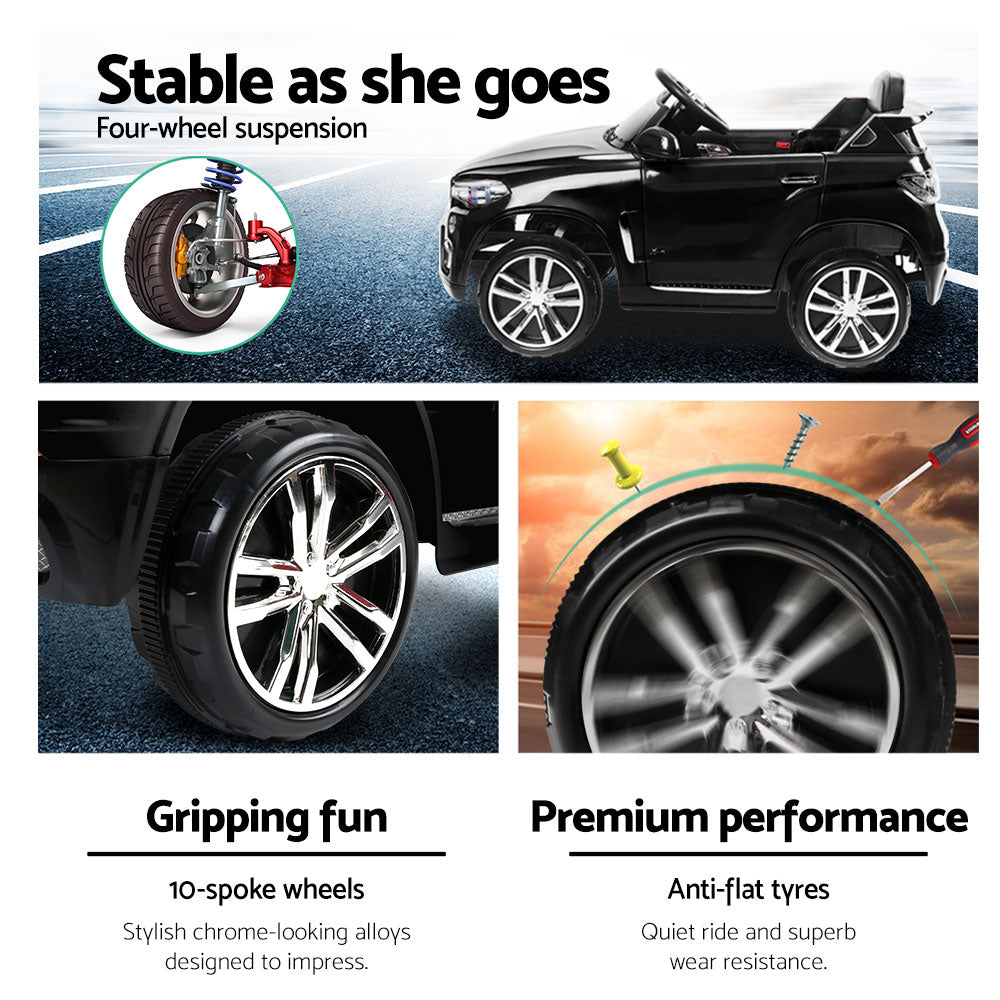Kids Ride On Car BMW X5 Inspired Electric 12V Black Homecoze