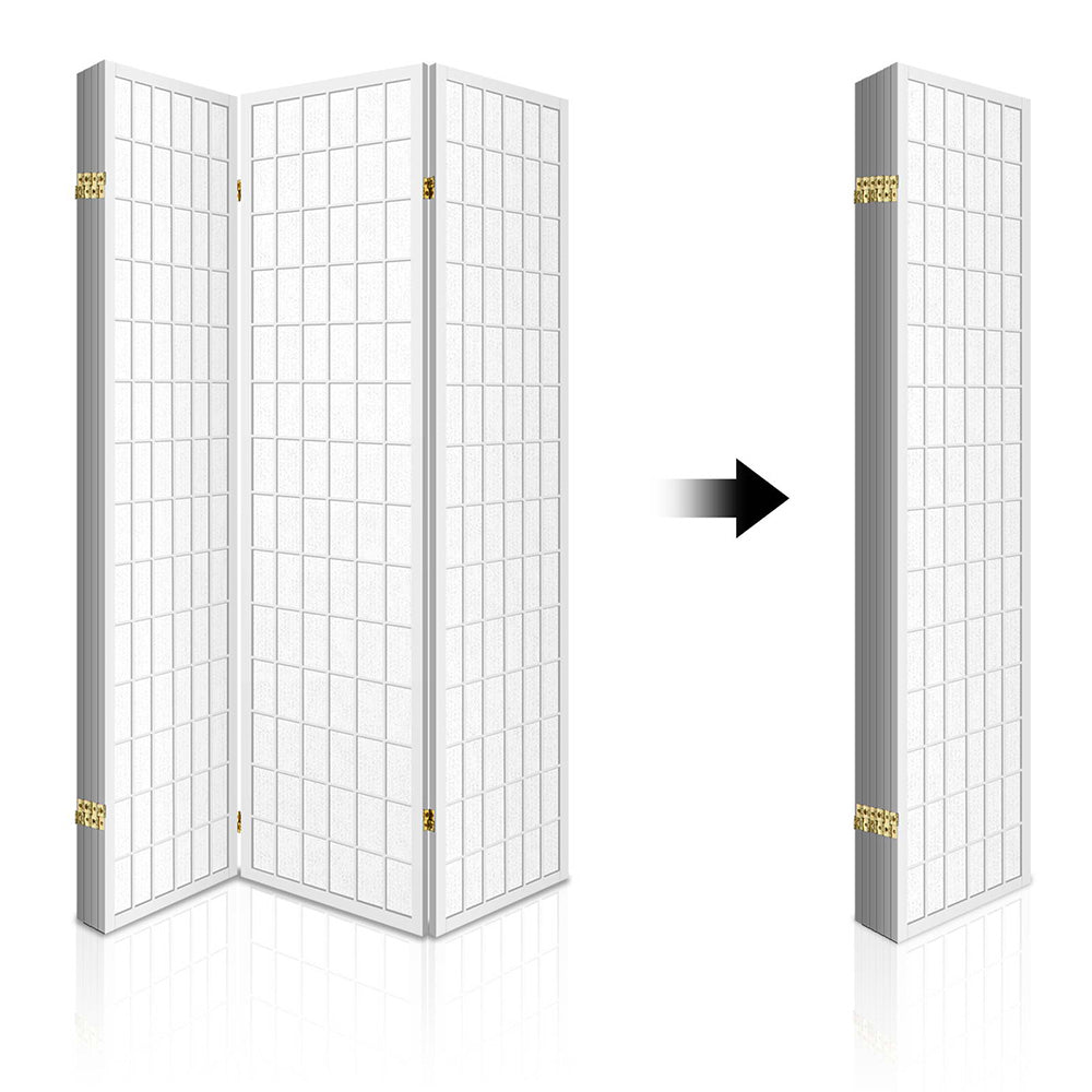 Artiss Room Divider Screen Wood Timber Dividers Fold Stand Wide White 6 Panel Homecoze Home & Living