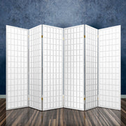 Artiss Room Divider Screen Wood Timber Dividers Fold Stand Wide White 6 Panel Homecoze Home & Living