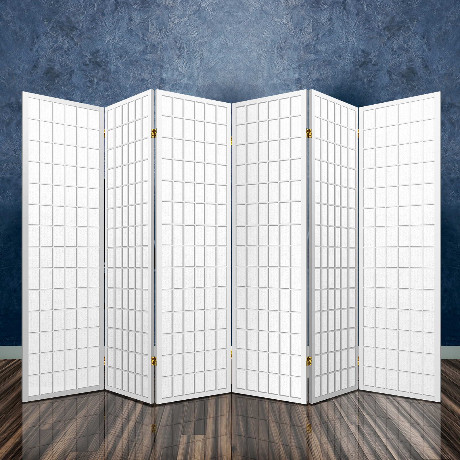 Artiss Room Divider Screen Wood Timber Dividers Fold Stand Wide White 6 Panel Homecoze Home & Living