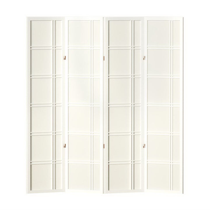 Artiss Room Divider Screen Privacy Wood Dividers Stand 4 Panel Nova White Homecoze Home & Living