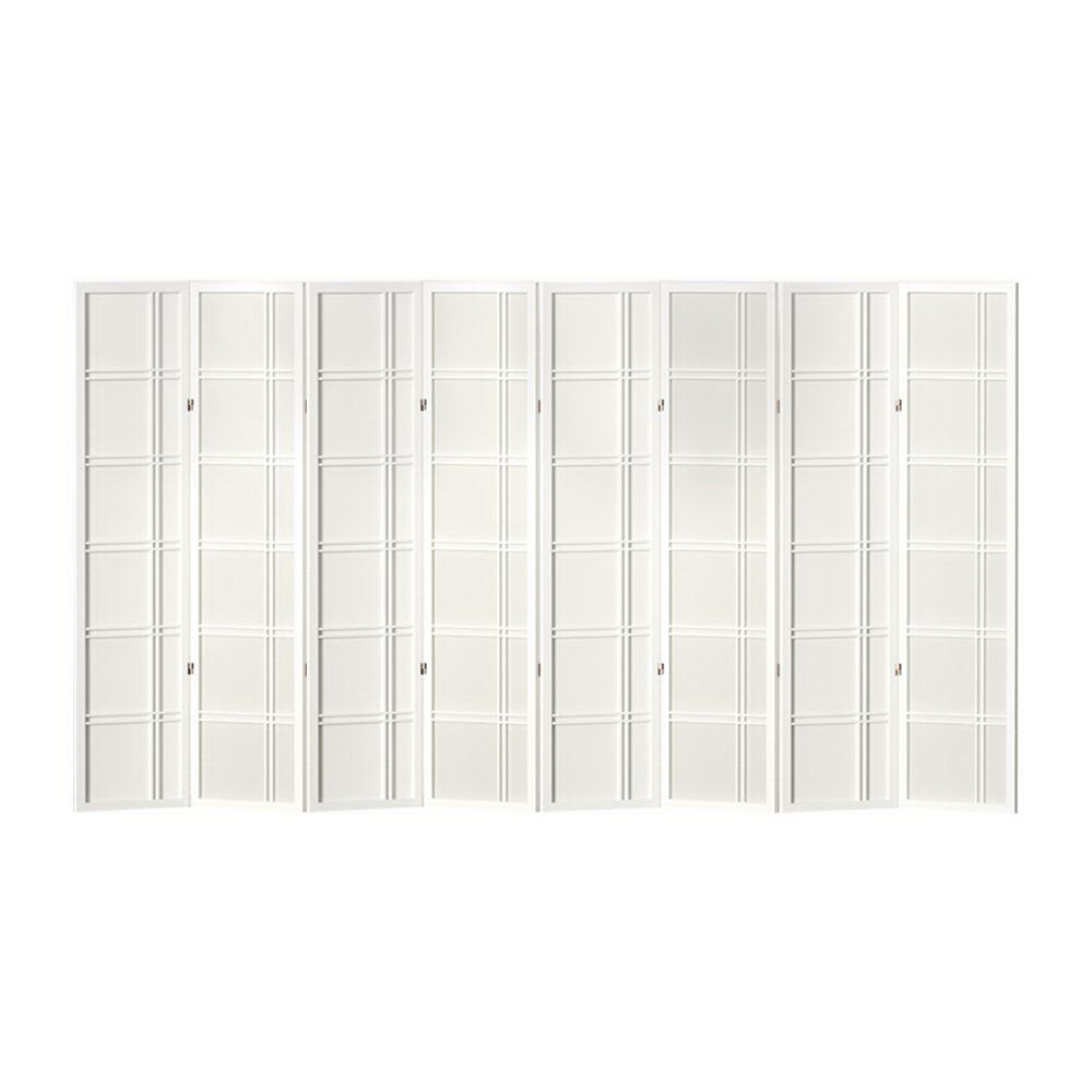 Artiss Room Divider Screen Privacy Wood Dividers Stand 8 Panel Nova White Homecoze Home & Living