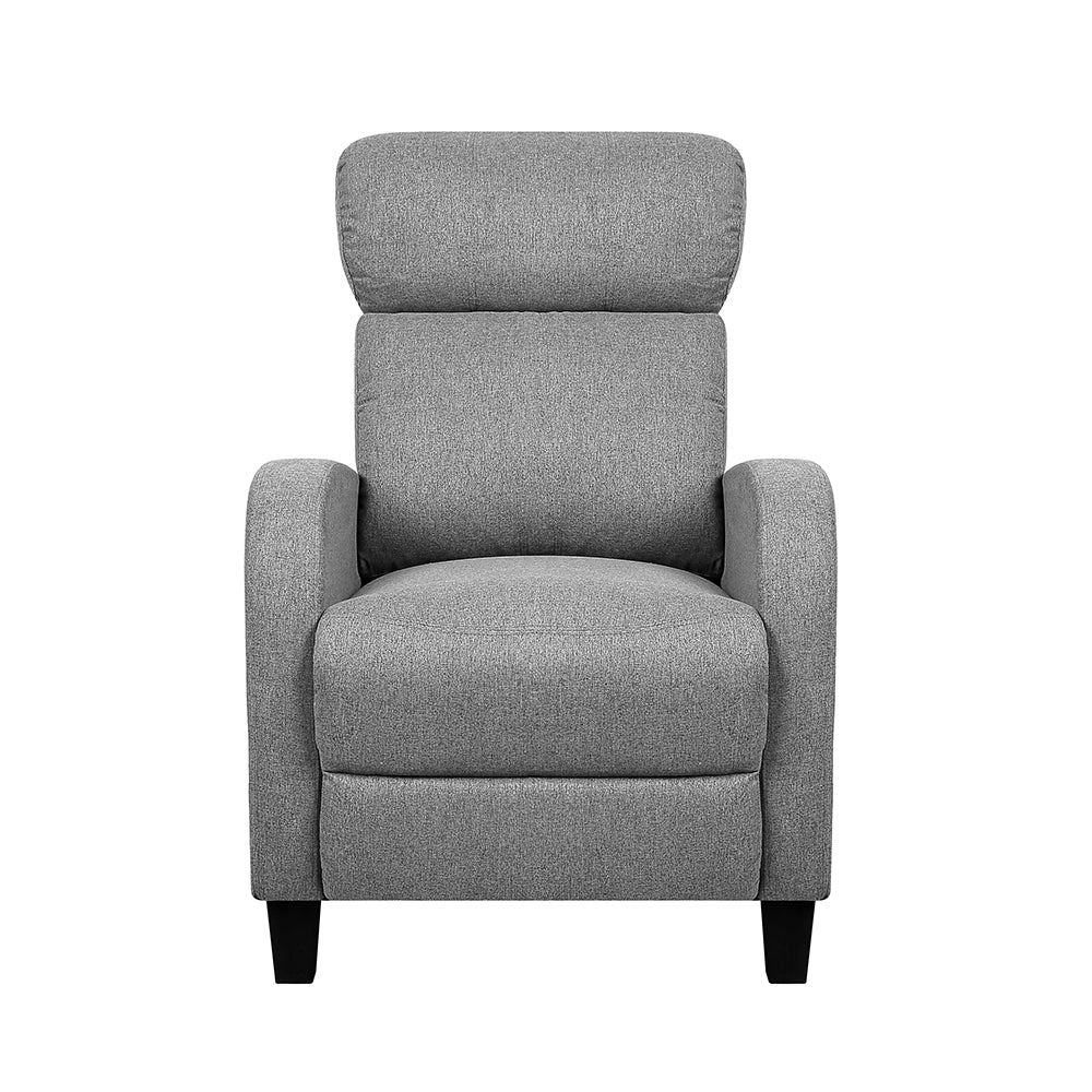 Fabric Reclining Armchair - Grey Homecoze