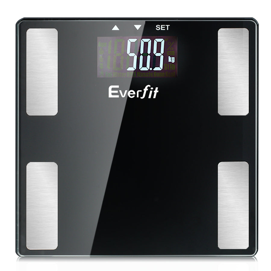 Bathroom Scales Digital Body Fat Scale 180KG Electronic Monitor BMI CAL Homecoze