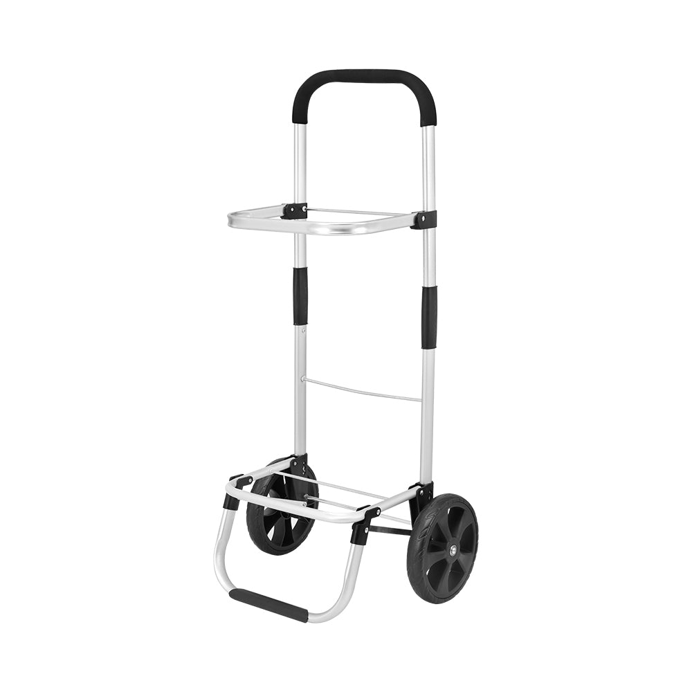 Foldable Shopping Cart Trolley 45L Portable Bag with Roller Wheels Homecoze