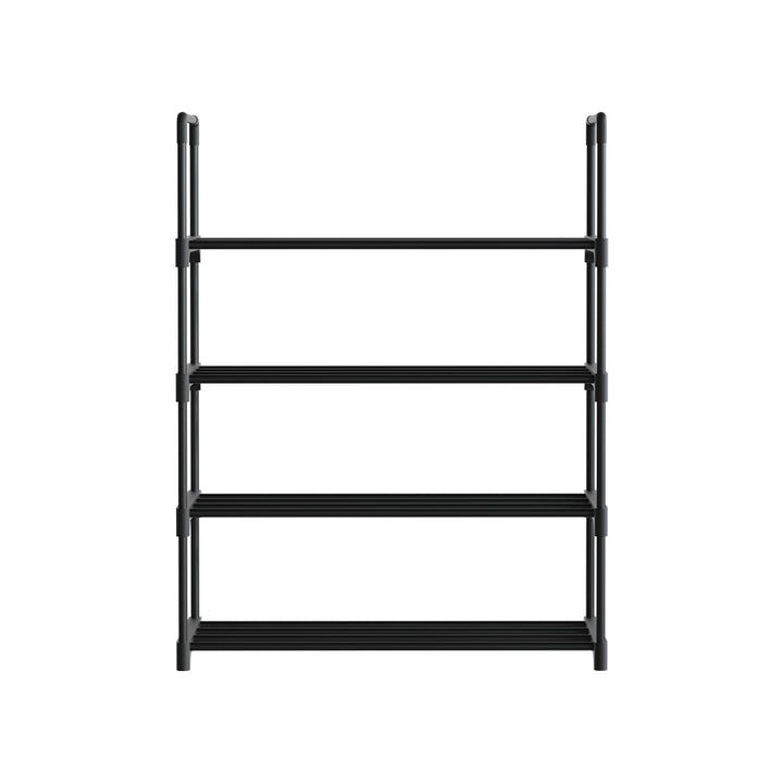 Shoe Rack 4-Tier 55cm Shoes Organizer Storage Shelf - Black Homecoze