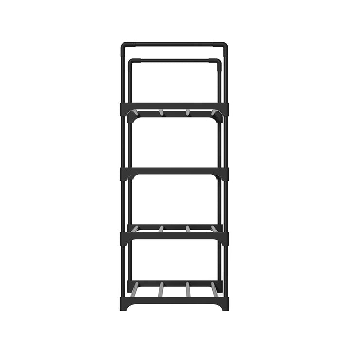 Shoe Rack 4-Tier 55cm Shoes Organizer Storage Shelf - Black Homecoze