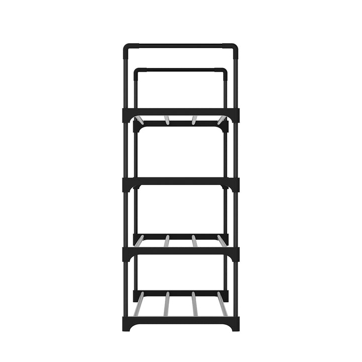 Shoe Rack 4-Tier 80cm Shoes Organizer Storage Shelf - Black Homecoze