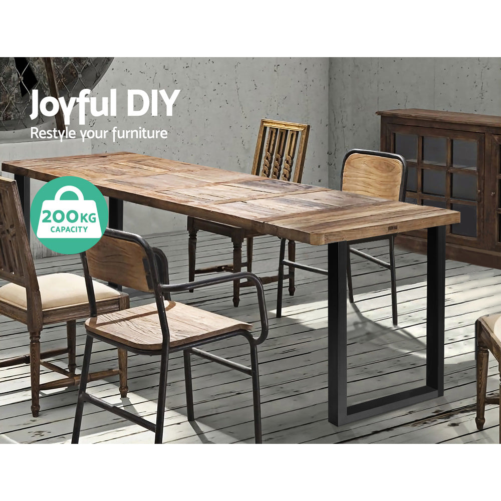 Rectangular Metal Table Legs DIY Universal Coffee or Dining Table (50x71cm) Homecoze