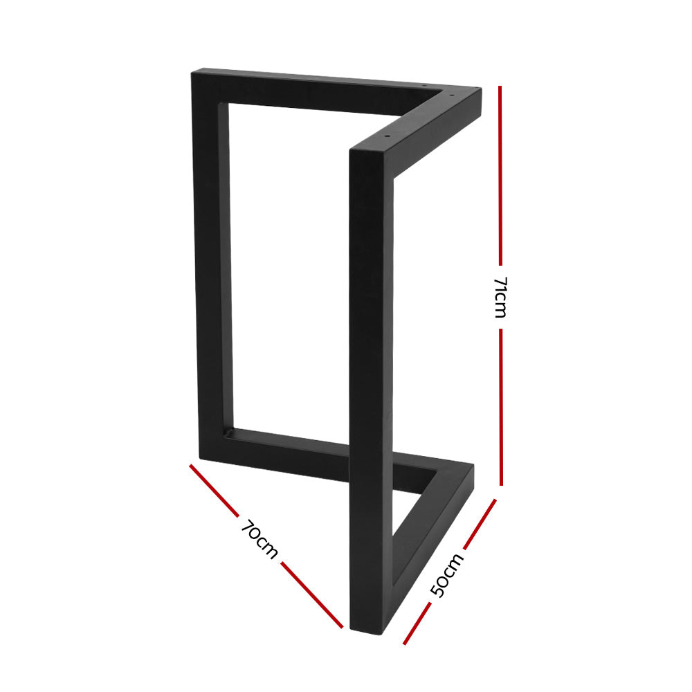 V Shape Metal Table Legs DIY Universal Coffee or Dining Table (70x71cm) Homecoze
