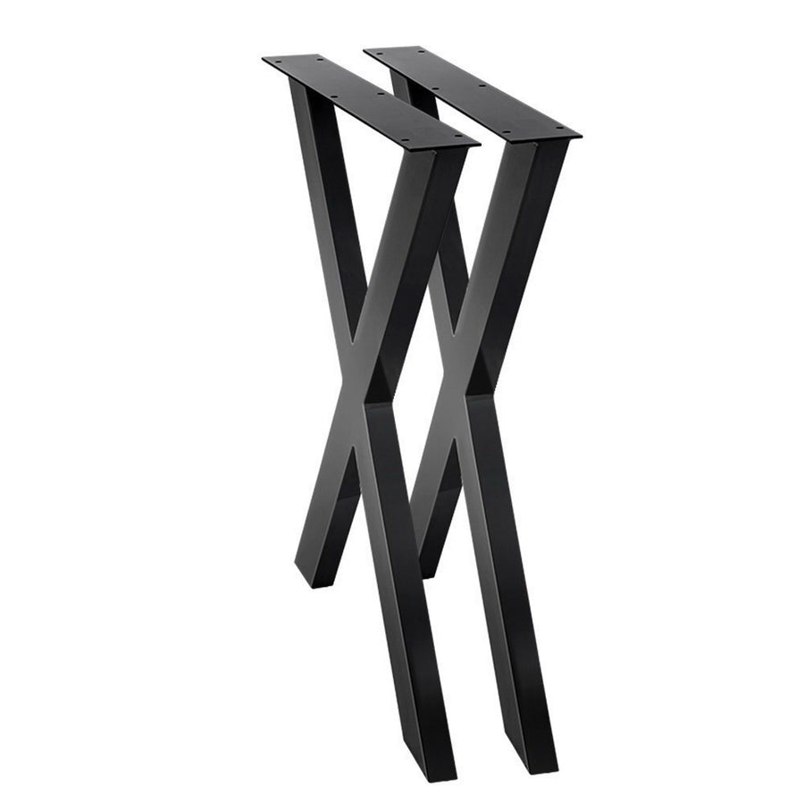 X Shape Metal Table Legs DIY Universal Coffee or Dining Table (60x71cm) Homecoze